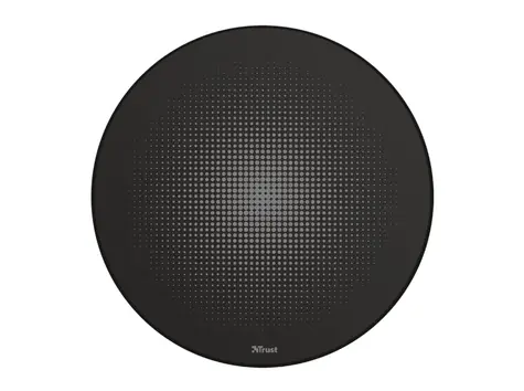 Trust Mika černá / kulatá podložka pod židli / matná / Průměr 117 cm / Tloušťka 4mm