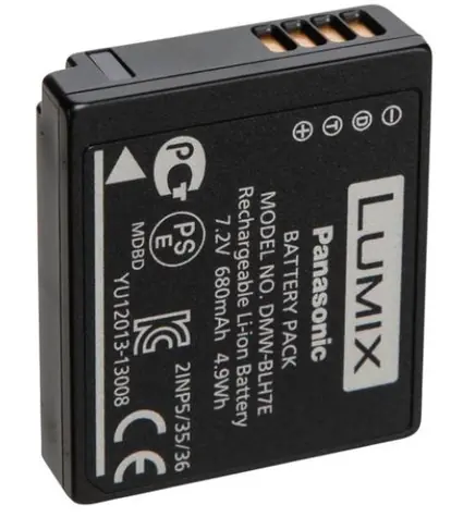 Panasonic DMW-BLH7E baterie černá / Li-Ion / 7.2V / 680mAh / 4.9Wh / pro LUMIX DMC-GM1.