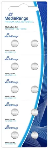 MediaRange Premium alkalické baterie Coin Cells AG1 / LR621 / 1.5V / 10ks