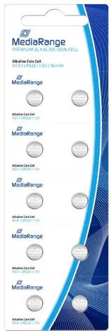 MediaRange Premium alkalické baterie Coin Cells AG4 / LR626 / 1.5V / 10ks