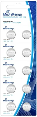 MediaRange Premium alkalické baterie Coin Cells AG10 / LR54 / 1.5V / 10ks