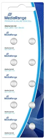 MediaRange Premium alkalické baterie Coin Cells AG3 / LR41 / 1.5V / 10ks