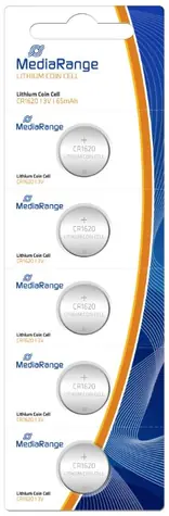 MediaRange Premium lithium baterie Coin Cells AG4 / CR1620 / 3V / 5ks