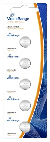 MediaRange Premium lithium baterie Coin Cells CR1220 / 3V / 5ks