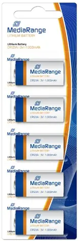 MediaRange Premium lithium baterie CR123A / 3V / 5ks