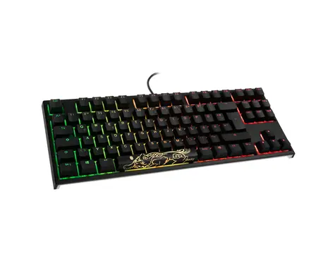 Ducky ONE 2 TKL PBT MX-Speed-Silver černá / Herní klávesnice / podsvícená / mechanická / drátová (USB) / DE