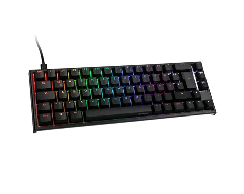 Ducky ONE 2  SF MX-Speed-Silver černá / Herní klávesnice / podsvícená / mechanická / drátová (USB) / DE