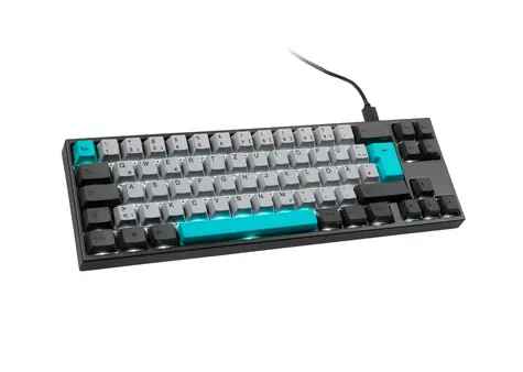 Ducky MIYA Pro Moonlight TKL MX-Red šedá / Herní klávesnice / podsvícená / mechanická / drátová (USB) / DE