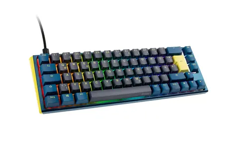 Ducky One 3 Daybreak SF MX-Blue modrá / Herní klávesnice / podsvícená / mechanická / drátová (USB) / DE