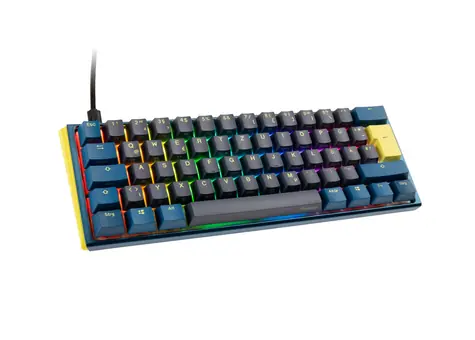 Ducky One 3 Daybreak Mini MX-Brown modrá / Herní klávesnice / podsvícená / mechanická / drátová (USB) / DE