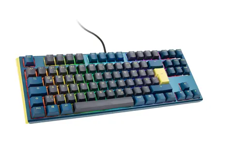 Ducky One 3 Daybreak TKL MX-Blue modrá / Herní klávesnice / podsvícená / mechanická / drátová (USB) / DE