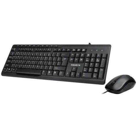 GIGABYTE KM6300 černá / set klávesnice a myši / USB / 1000 DPI