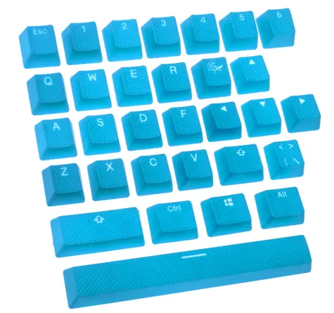 Ducky Rubber Set Double-Shot Keycaps světle modrá / 31 kláves