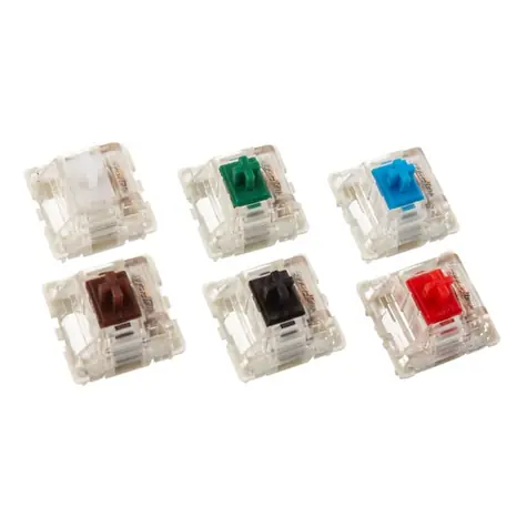 Glorious mechanické spínače Gateron Black 120 ks černá