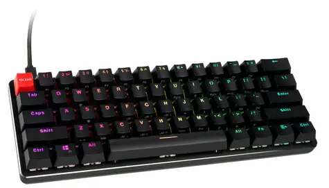 Glorious GMMK Compact US černá / herní klávesnice / Gateron Brown spínače / USB-C / US layout / RGB / 1.8m
