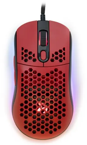 AROZZI FAVO Ultra Light červená / Herní myš / optická / 16000 DPI / USB / 7 tlačítek 