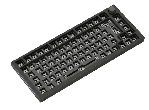 Glorious GMMK Pro Black Slate barebone ISO černá / herní 75% TKL kláves. / bez spínačů / USB-C / ISO layout / RGB / 1.8m