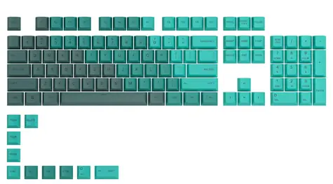 Glorious vyměnitelné klávesy GPBT US Rain Forest / 114 ks / US layout / Cherry MX(+) 