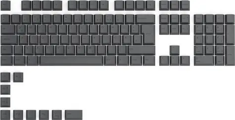 Glorious vyměnitelné klávesy GPBT DE Black Ash / 115 ks / DE layout / Cherry MX(+) 