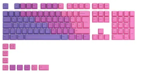 Glorious vyměnitelné klávesy GPBT DE Nebula / 115 ks / DE layout / Cherry MX(+) 