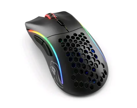 Glorious Model D Wireless matná bílá / herní bezdrátová myš / 19000 DPI / 6 programovatelných tlačítek / RGB