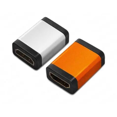 PremiumCord spojka HDMI A - HDMI A / oranžová