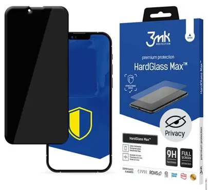 3mk HardGlass MAX Privacy Tvrzené sklo pro Apple iPhone 13 & iPhone 13 Pro černá