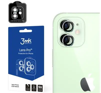 3mk Lens Pro Tvrzené sklo ochrana kamery pro Apple iPhone 11 & iPhone 12 & 12 mini 