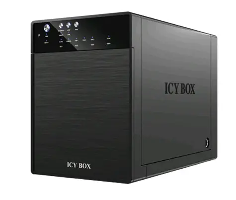 Icy box IB-3640SU3 černá / externí hliníkový box pro čtyři 3.5