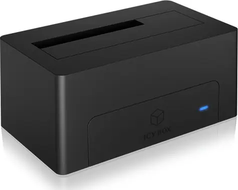Icy box IB-1121-C31 černá / Dokovací stanice pro 1x HDD/SSD disk / SATA I & II & III / USB-C