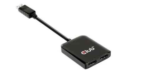 CLUB3D CSV-7200H MST dokovací stanice DisplayPort 1.4 na 2x HDMI M/F černá / 4K 60Hz 