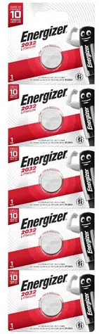 Energizer Lithiová knoflíková baterie CR2032 / 5ks 