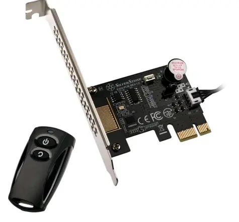 Silverstone ES02-PCIe dálkové ovladání pro zapnutí a vypnutí PC / 20 metrů vzdálenost / 2.4 GHz