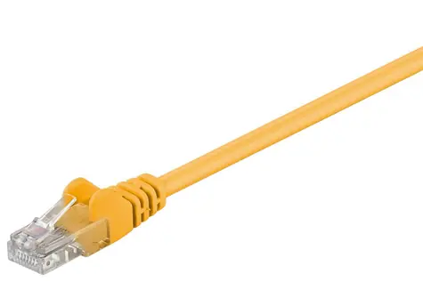 MicroConnect CAT5e U/UTP 0.25m žlutá / PVC