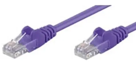MicroConnect CAT5e U/UTP 0.5m fialová / PVC