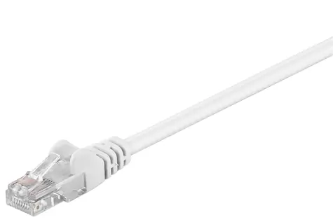 MicroConnect CAT5e U/UTP 0.25m bílá / PVC