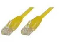 MicroConnect CAT5e U/UTP 1m CCA žlutá / PVC / AWG 26/7 / CCA