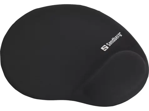 Sandberg Memory Foam Mousepad Round černá / podložka pod myš s opěrkou zápěstí