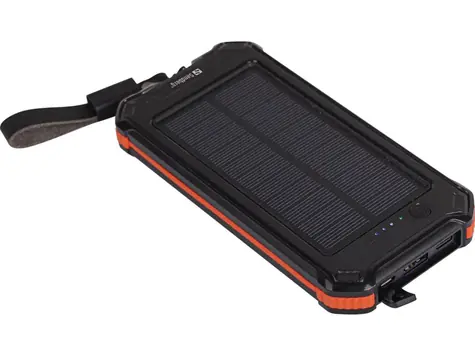 Sandberg 3in1 Solar Powerbank 10000 mAh černá / 5V 2A / USB A & USB-C
