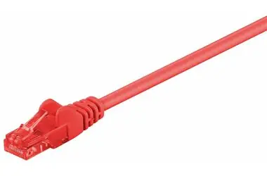 MicroConnect CAT6 U/UTP 0.3m červená / LSZH