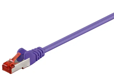 MicroConnect CAT6 F/UTP 0.5m fialová / PVC