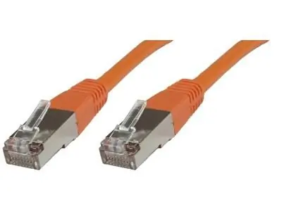 MicroConnect CAT6 S/FTP 0.25m oranžová / LSZH