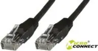 MicroConnect CAT6 U/UTP 1m CCA černá / PVC