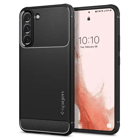 Spigen Rugged Armor ochranný kryt pro Samsung Galaxy S22 černá