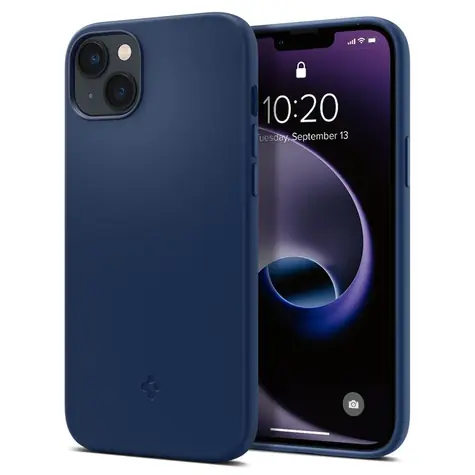 Spigen Silicone Fit Mag ochranný kryt pro Apple iPhone 14 Plus modrá