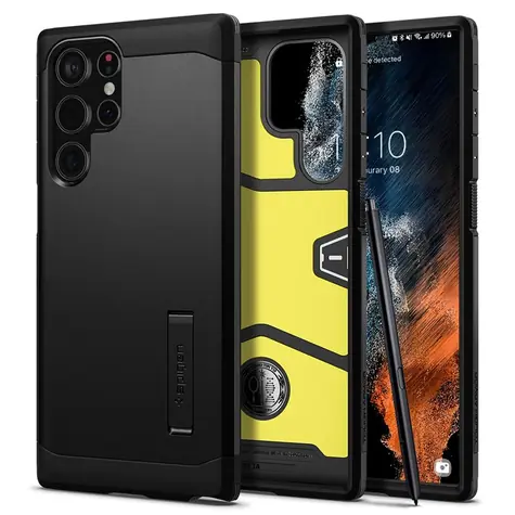 Spigen Tough Armor ochranný kryt pro Samsung Galaxy S22 Ultra černá