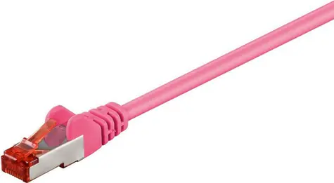 MicroConnect CAT6 F/UTP 2m růžová / PVC