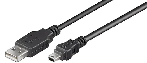 MicroConnect kabel USB2.0 A (M) - miniUSB B (M) 1m černá / 480Mbit/s