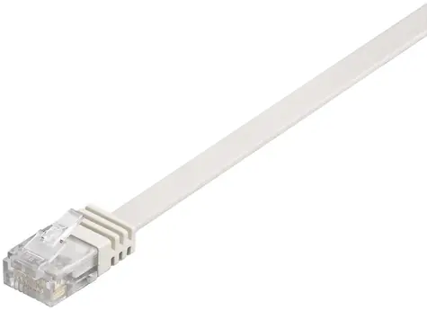 MicroConnect CAT6 U/UTP FLAT 0.25m bílá / PVC