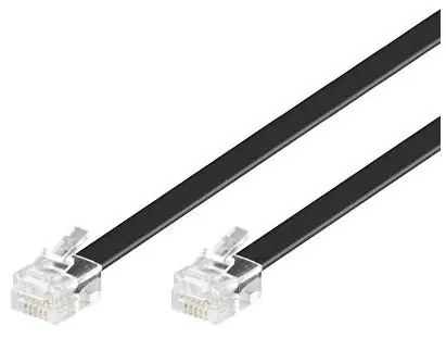 MicroConnect Modulární kabel RJ12 2m černá 